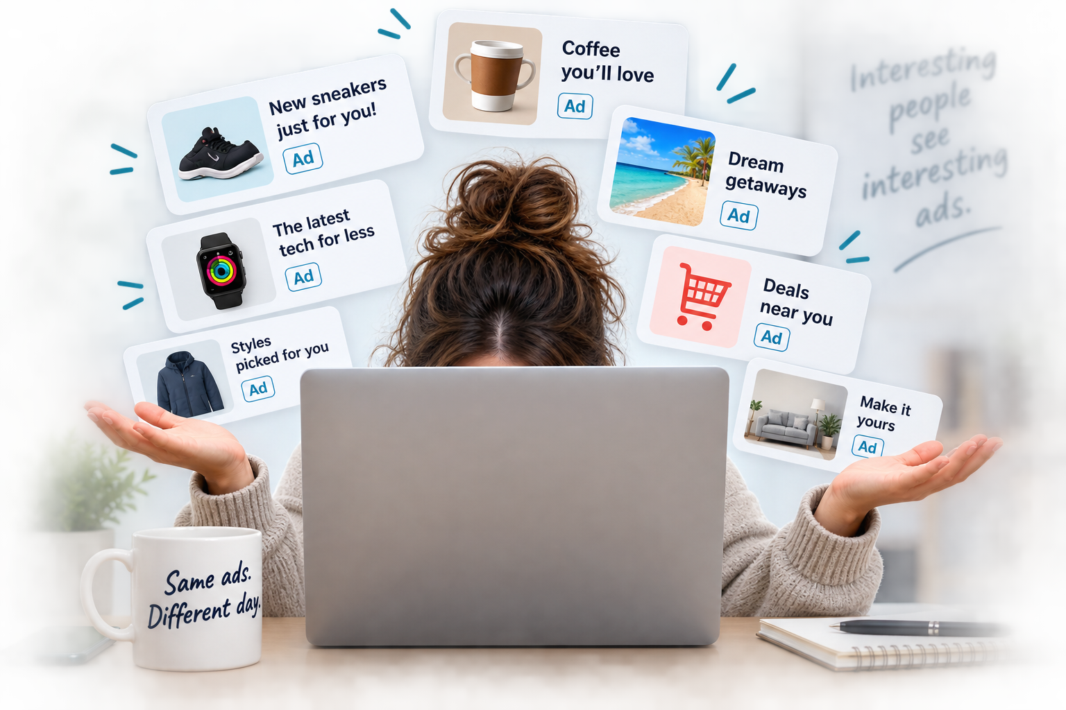 Illustration of targeted advertising